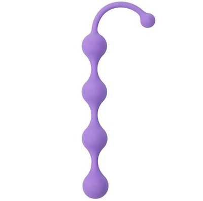 Фиолетовая анальная цепочка See You Four Beads Anal - 24 см. - фото, цены