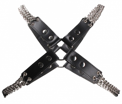 Черная мужская портупея Chain And Chain Harness - фото, цены