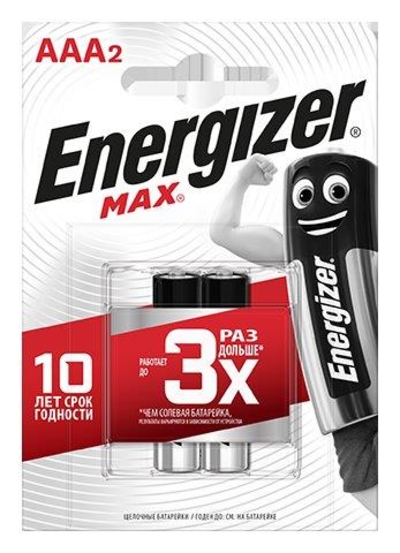Батарейки Energizer Max E92/aaa 1,5v - 2 шт. - фото, цены