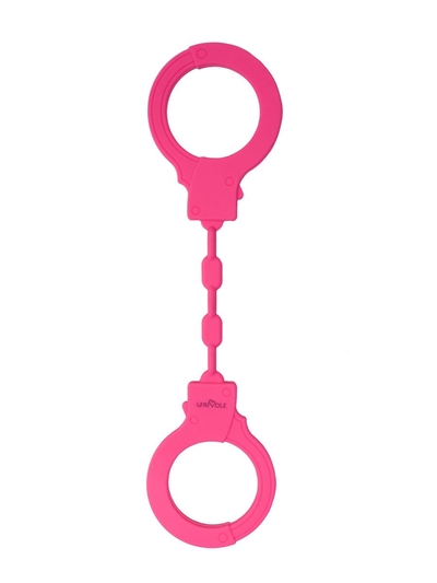 Розовые силиконовые наручники - фото, цены