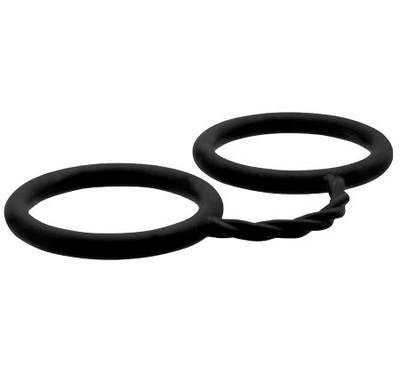 Чёрные силиконовые наручники Bondx Silicone Cuffs - фото, цены