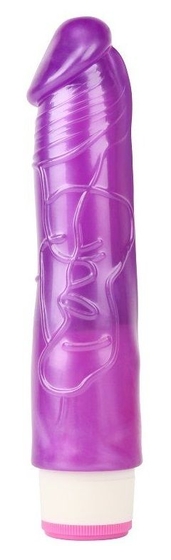Фиолетовый вибратор Sexy Whopper - 20,2 см. - фото, цены