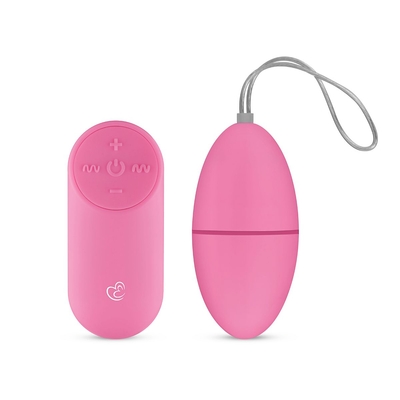 Розовое виброяйцо Vibrating Egg с пультом ду - фото, цены
