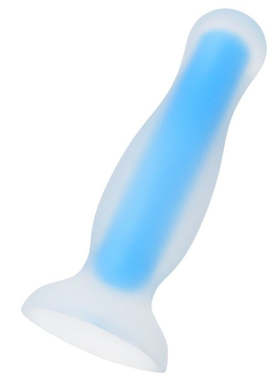 Голубая, светящаяся в темноте анальная втулка Namor Glow - 12,5 см. - фото, цены