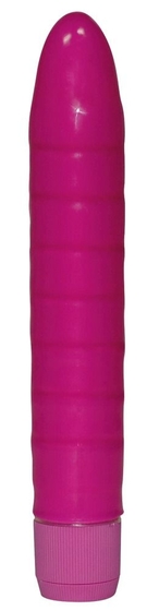 Фиолетовый гладкий вибромассажер Soft Wave - 18,5 см. - фото, цены