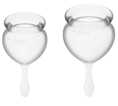 Набор прозрачных менструальных чаш Feel good Menstrual Cup - фото, цены