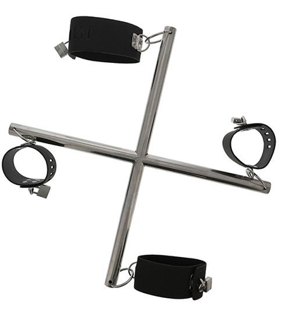 Крестоообразная распорка с манжетами для рук и ног Hog Tie Cross Bar - фото, цены