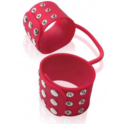 Силиконовые наручники Silicone Cuffs Red - фото, цены