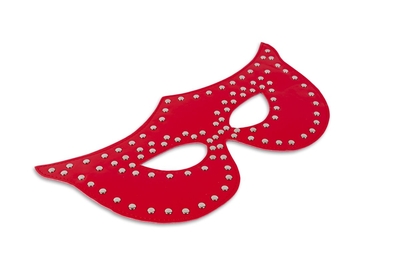 Таинственная красная маска с заклёпками - фото, цены