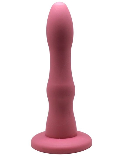 Розовый анальный фаллоимитатор на присоске - 15,5 см. - фото, цены