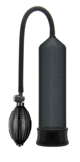 Черная вакуумная помпа Erozon Penis Pump с грушей - фото, цены