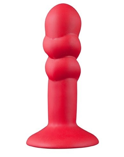 Красная анальная пробка Shove Up 5inch Silicone Butt Plug Red - 12,7 см. - фото, цены