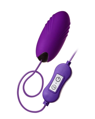 Фиолетовое виброяйцо с пультом управления A-Toys Cony, работающее от Usb - фото, цены