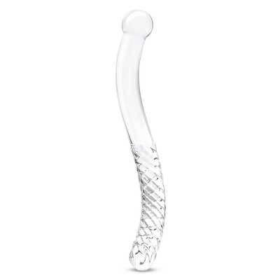 Стеклянный фаллоимитатор 11’’ Glass Pelvic Wand Double Ended - 28 см. - фото, цены