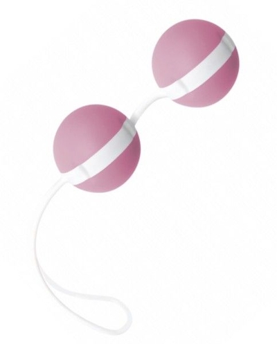 Нежно-розовые вагинальные шарики Joyballs Bicolored - фото, цены