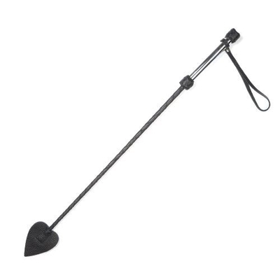 Чёрный стек с металлической рукоятью и наконечником-стрелой - 70 см. - фото, цены