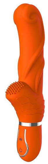 Оранжевый вибратор Orange Perfection - 22 см. - фото, цены