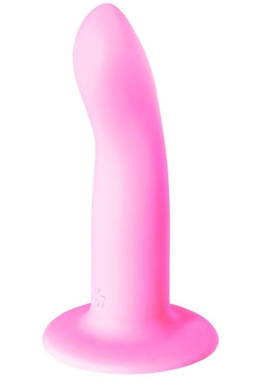 Розовый нереалистичный дилдо Emotional - 13 см. - фото, цены