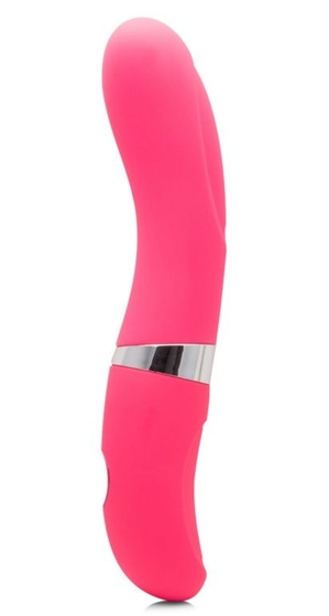 Розовый вибромассажёр The Sway с 7 режимами вибрации - 21 см. - фото, цены