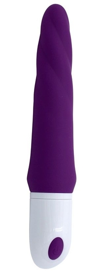 Фиолетовый гибкий рельефный вибратор Sparta - 23 см. - фото, цены