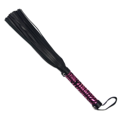 Многохвостая плетка с яркой фиолетовой ручкой - 40 см. - фото, цены