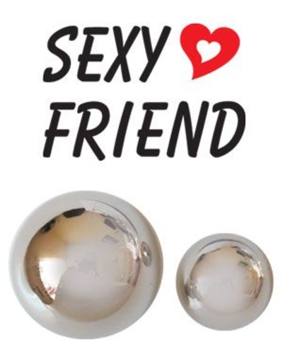 Серебристые вагинальные шарики Sexy Friend без шнурка - фото, цены