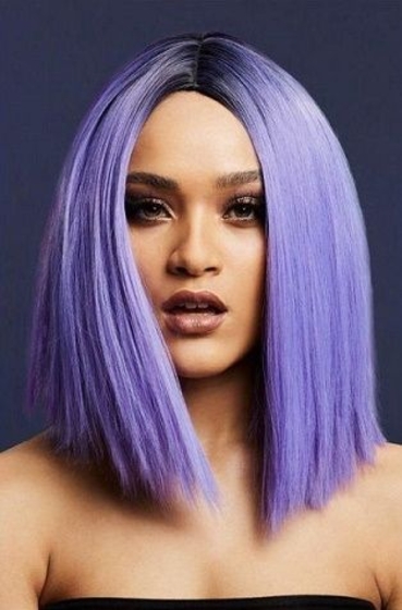 Фиолетовый парик Кайли - фото, цены