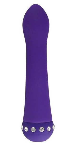 Фиолетовый вибратор Bliss Caressing Vibe - 14,2 см. - фото, цены