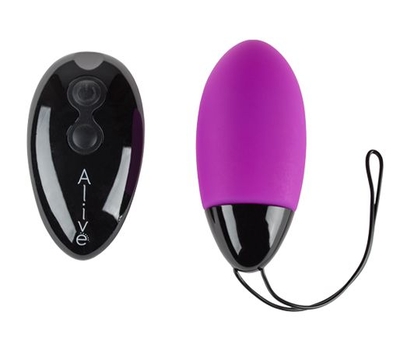 Фиолетовое виброяйцо Magic egg с пультом управления - фото, цены