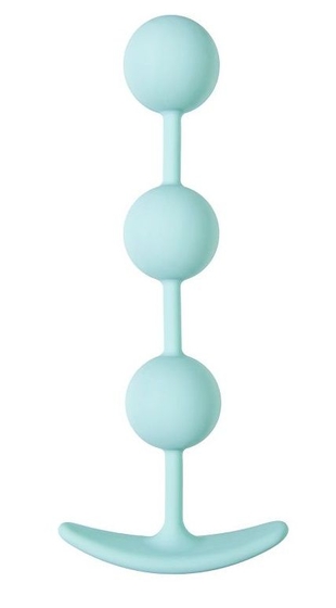 Мятные анальные шарики на сцепке Triplex - 15 см. - фото, цены