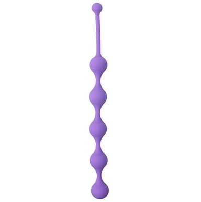 Фиолетовая анальная цепочка See You Five Beads Anal - 28,1 см. - фото, цены