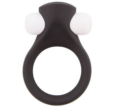 Чёрное эрекционное виброкольцо Lit-up Silicone Stimu Ring 2 Black - фото, цены