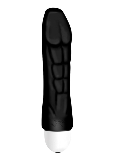 Чёрный вибратор Joystick The Body Comfort - 17 см. - фото, цены