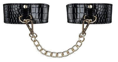 Элегантные черные наручники с цепочкой - фото, цены