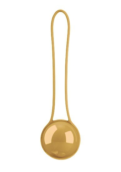 Золотистый вагинальный шарик Pleasure Ball Deluxe - фото, цены