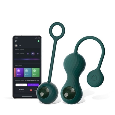 Изумрудные вагинальные шарики Magic Motion Crystal Duo Smart Kegel Vibrator with Weight Set - фото, цены