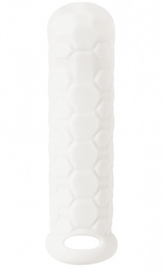 Белый фаллоудлинитель Homme Long - 15,5 см. - фото, цены
