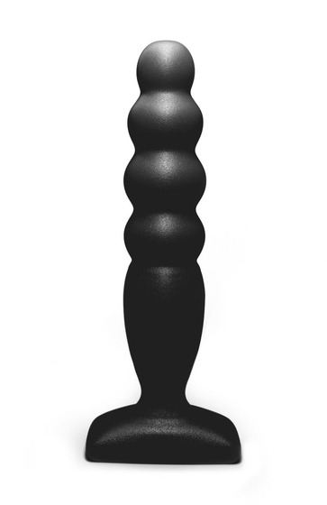 Чёрный анальный стимулятор Large Bubble Plug - 14,5 см. - фото, цены