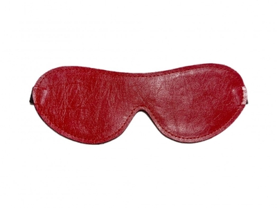 Двусторонняя красно-черная маска на глаза из эко-кожи - фото, цены