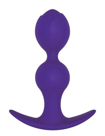 Фиолетовая силиконовая анальная втулка - 11 см. - фото, цены