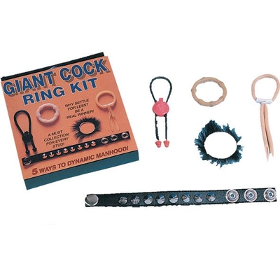 Набор из 5 эрекционных колец и лассо Giant Cock Ring Kit - фото, цены