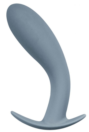 Грязно-синяя анальная пробка Gale - 13 см. - фото, цены