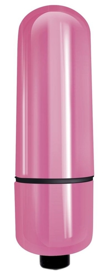 Розовая гладкая вибропуля Mady - 6 см. - фото, цены