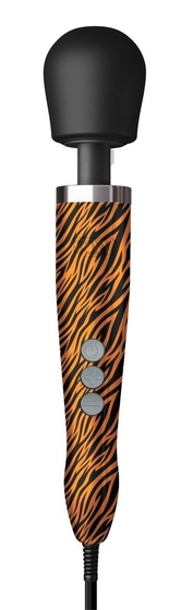 Жезловый вибратор Doxy Die Cast с тигровым принтом - фото, цены