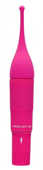 Розовый клиторальный вибромассажер Clitoral Tickler - 16,2 см. - фото, цены
