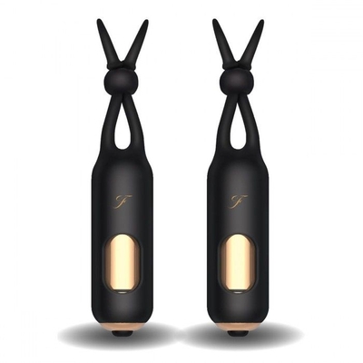 Черные вибростимуляторы для массажа сосков Vibrating Nipple Stimulators - фото, цены