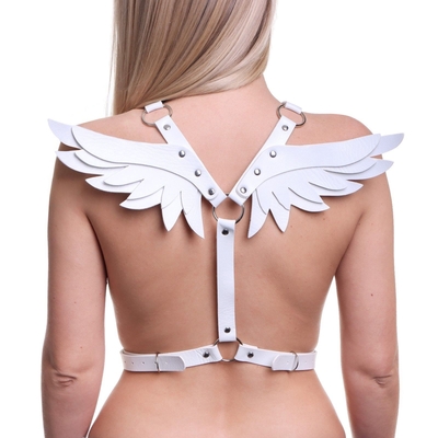Белая портупея «Оки-Чпоки» с крыльями - фото, цены