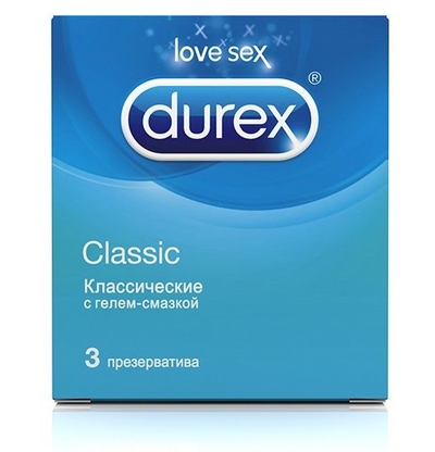 Классические презервативы Durex Classic - 3 шт. - фото, цены