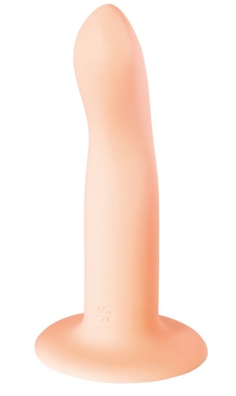 Телесный нереалистичный дилдо Stray - 16,6 см. - фото, цены