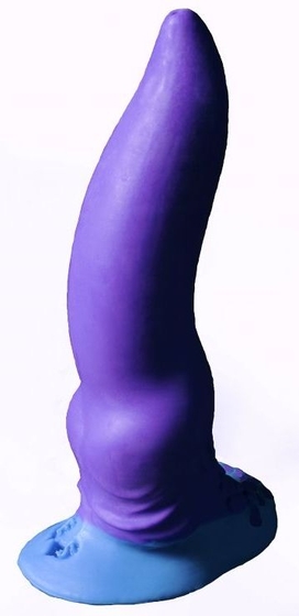 Фиолетовый фаллоимитатор Зорг mini - 17 см. - фото, цены